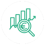 lente di ingrandimento grafico euro